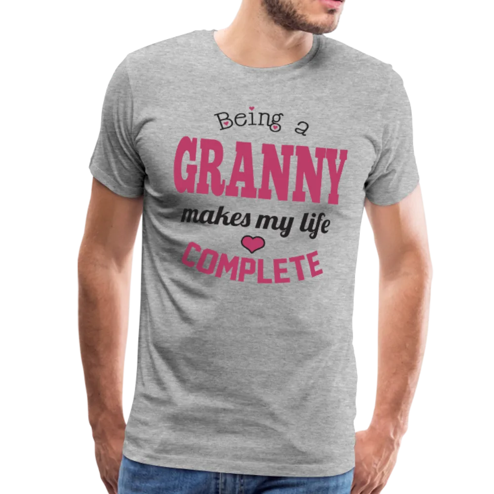 Granny Makes My Life Complete Men's Premium T-Shirt (CK1538)