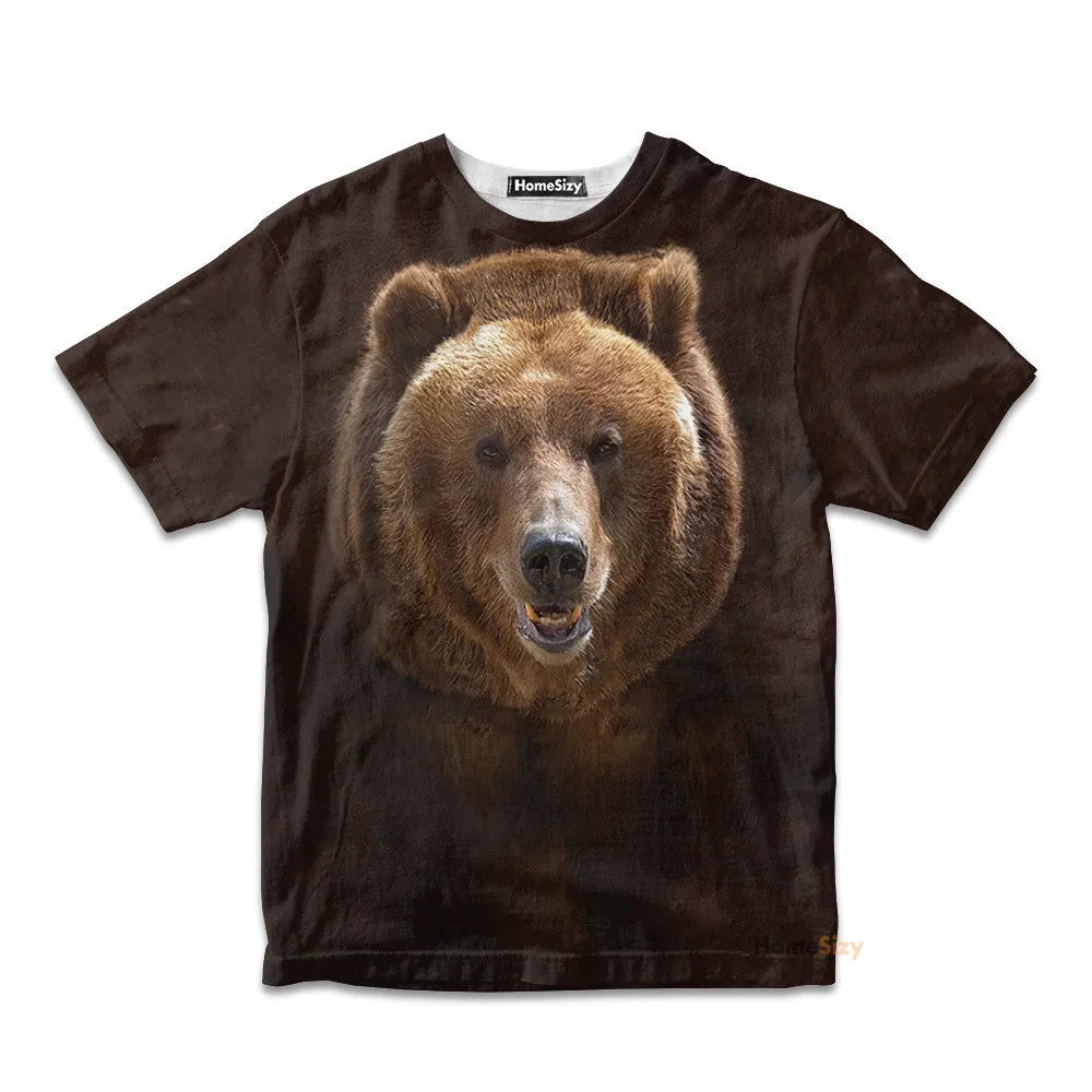 Grizzly Bear - 3D Kid Tshirt QT212516Hg