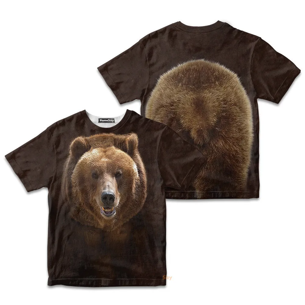 Grizzly Bear - 3D Kid Tshirt QT212516Hg