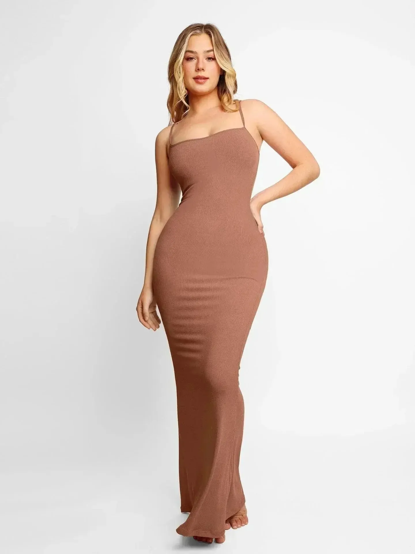 Hadiya - Elegant Full Support Woman's Long Shapewear Dress