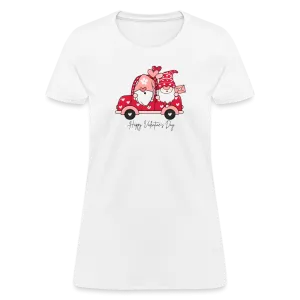 “Happy Valentine’s Day- Gnomes”-Women's T-Shirt