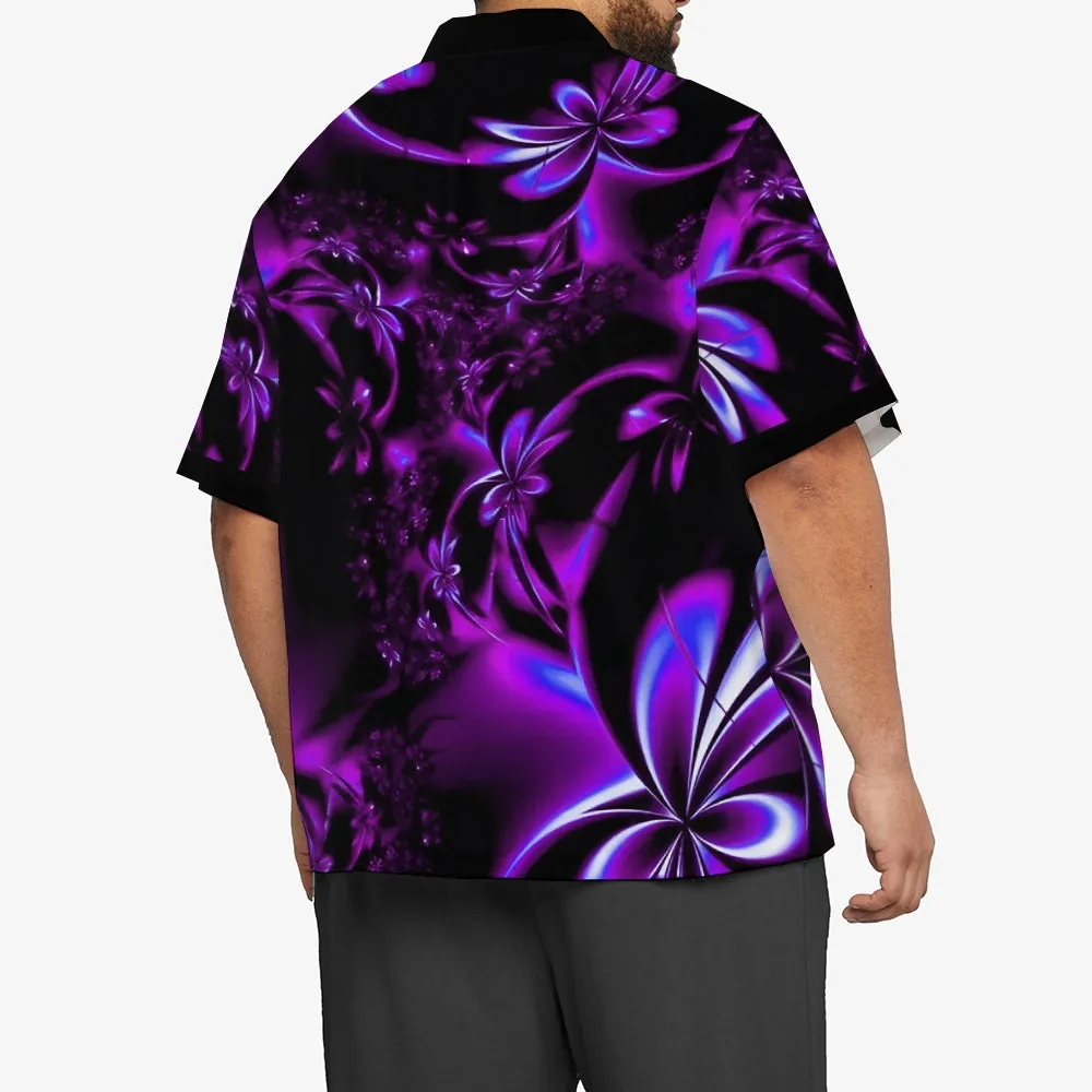 Hawaiian Floral 3D Print Bamboo Linen Short Sleeve Shirt 2406000156