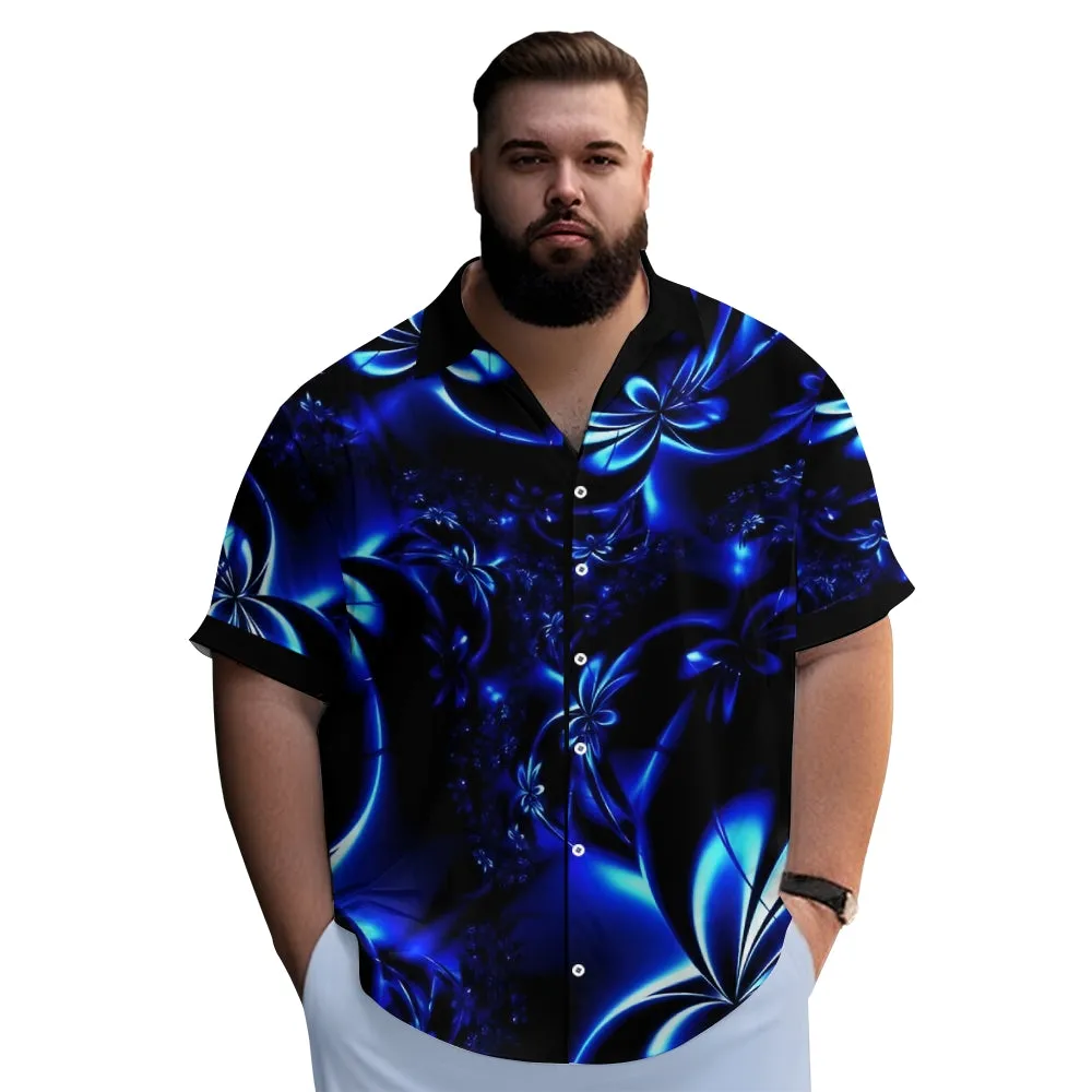 Hawaiian Floral 3D Print Bamboo Linen Short Sleeve Shirt 2406000156