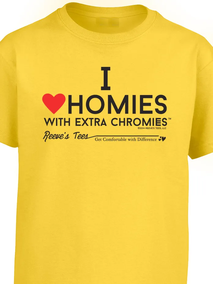 HWEC - I Love Homies with Extra Chromies&reg; - Kids - Short Sleeve Tee - Multiple Colors