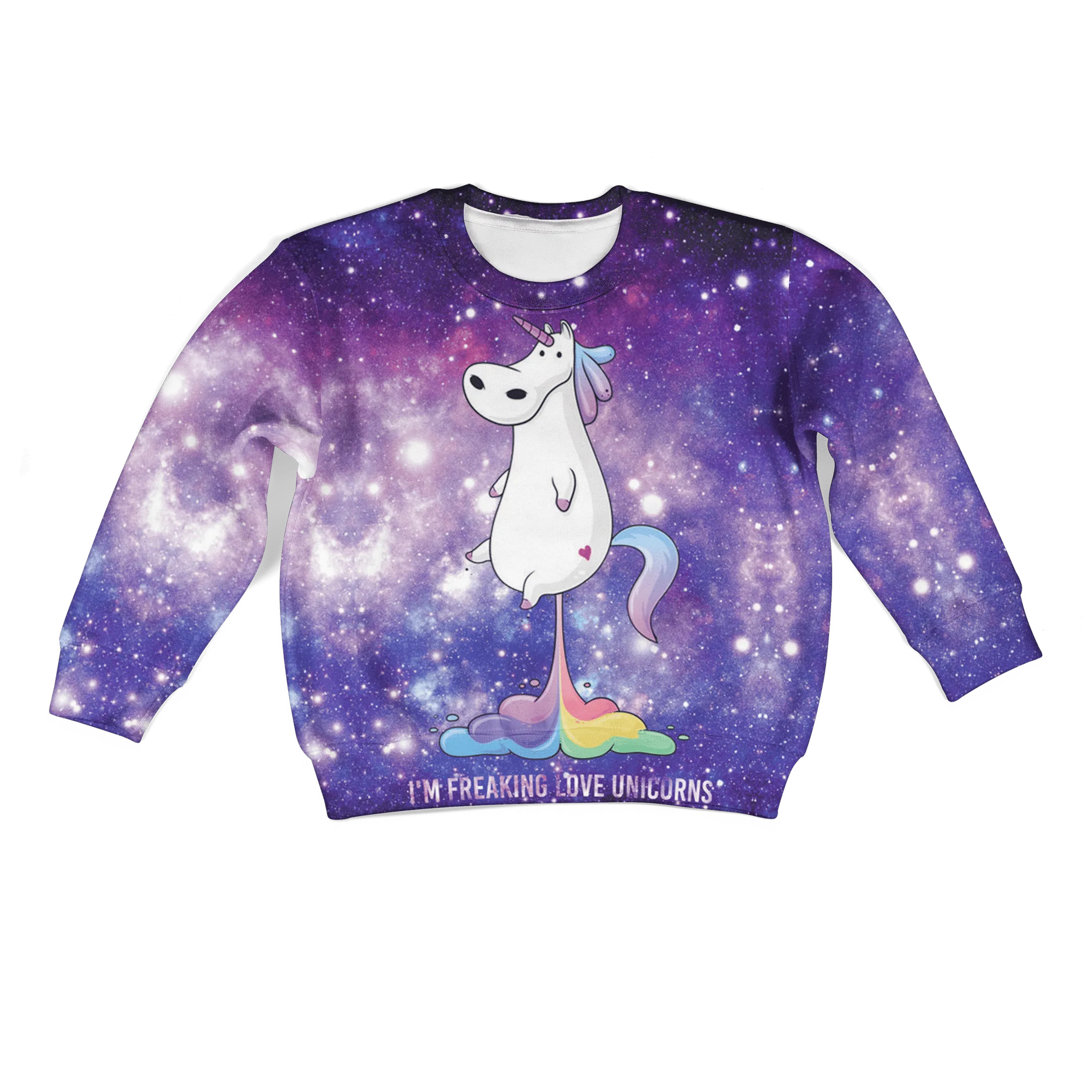 I AM FREAKING LOVE UNICORN Kid Custom Cosplay Hoodies Apparel