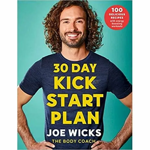 Joe Wicks 3 Books Set 30 Day Kick Start Plan, Cooking for Family and Friends NEW
