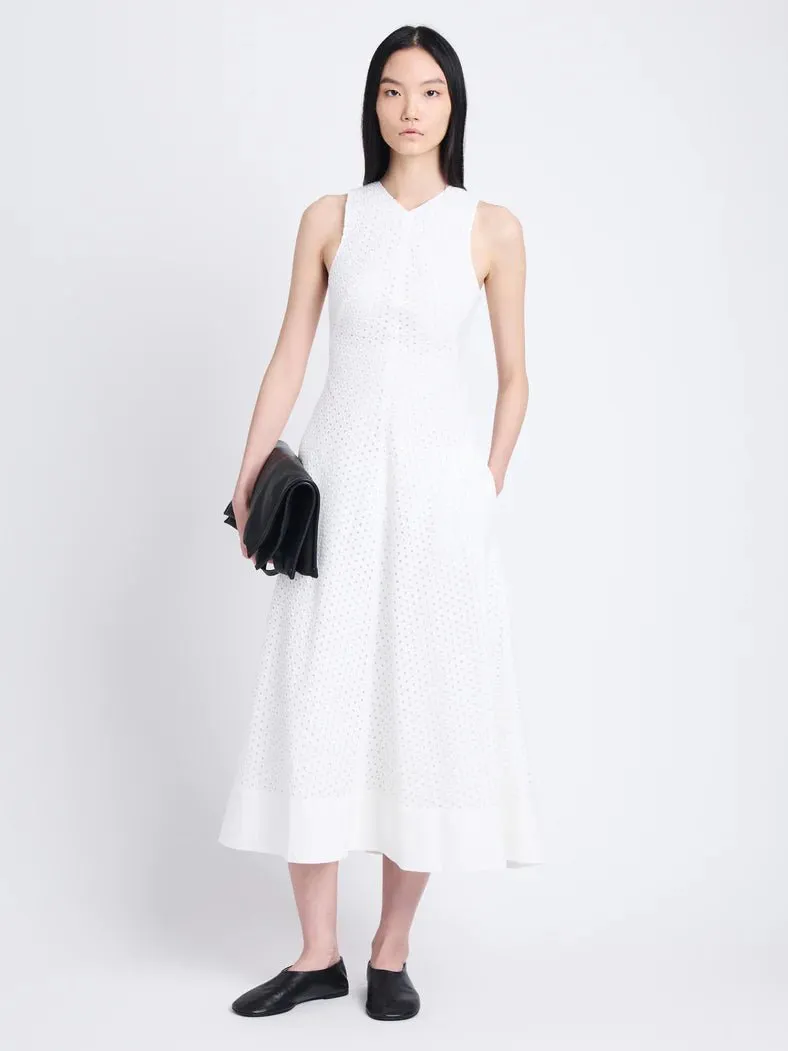 JUNO DRESS IN BRODERIE ANGLAISE