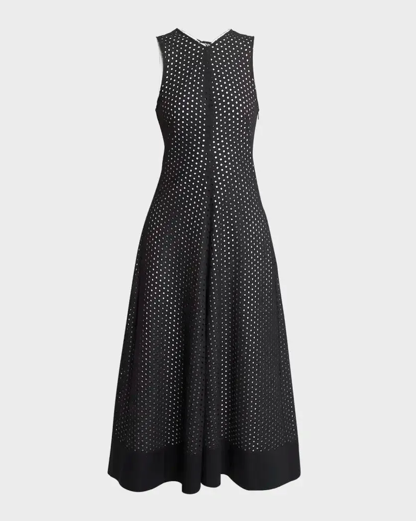 JUNO DRESS IN BRODERIE ANGLAISE