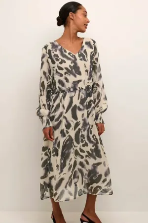 Kaffe - Kafina Dress - Black/Feather Gray