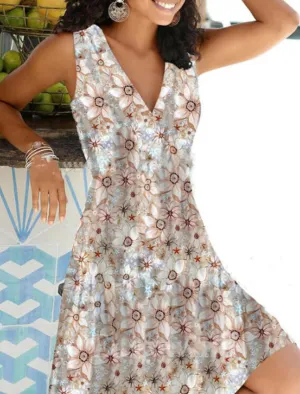 Karina® | Flattering Floral Midi Dress For Warm Summer Days