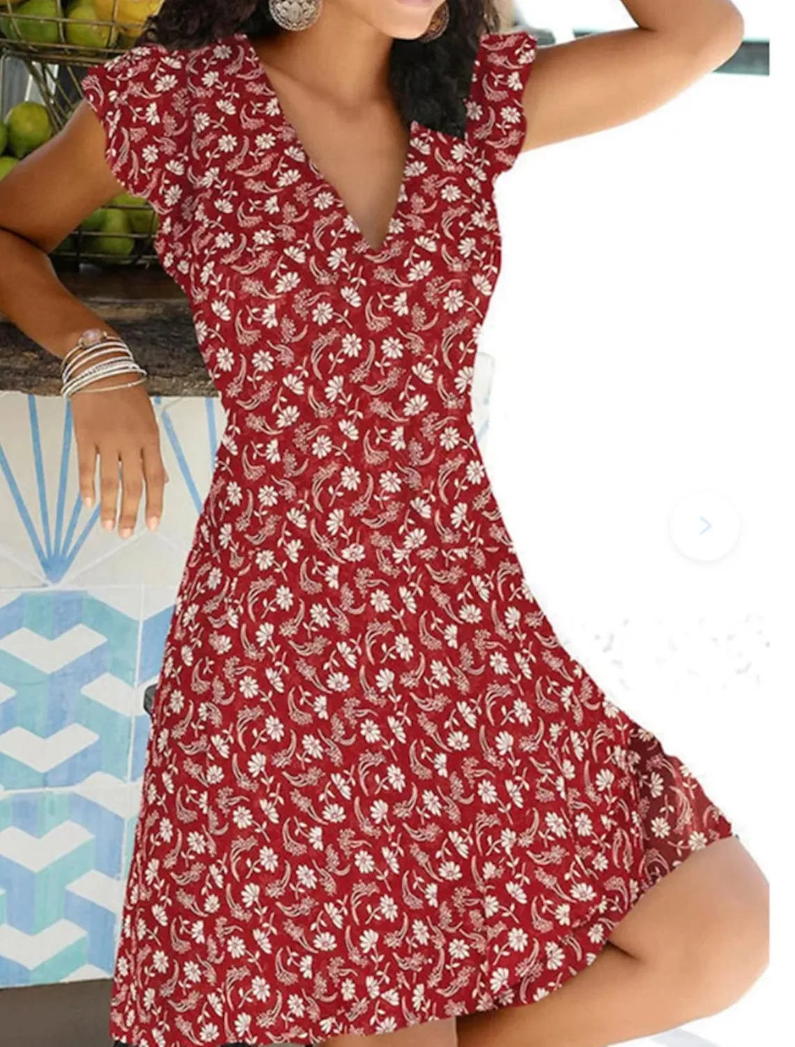 Karina® | Flattering Floral Midi Dress For Warm Summer Days