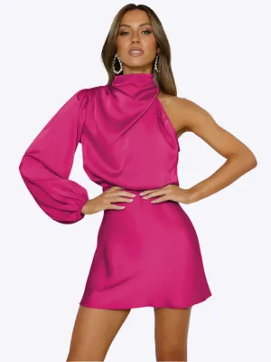 Kelsey - Elegant One Shoulder Design Woman's Evening Dress