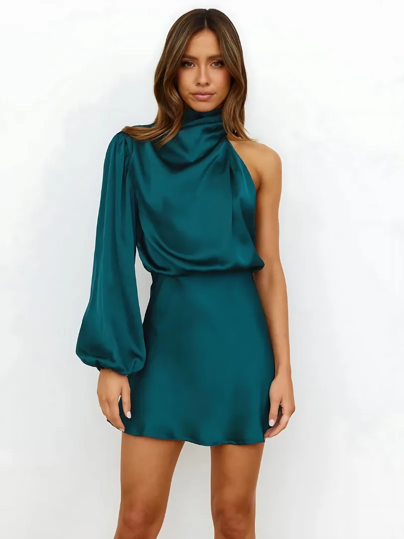 Kelsey - Elegant One Shoulder Design Woman's Evening Dress