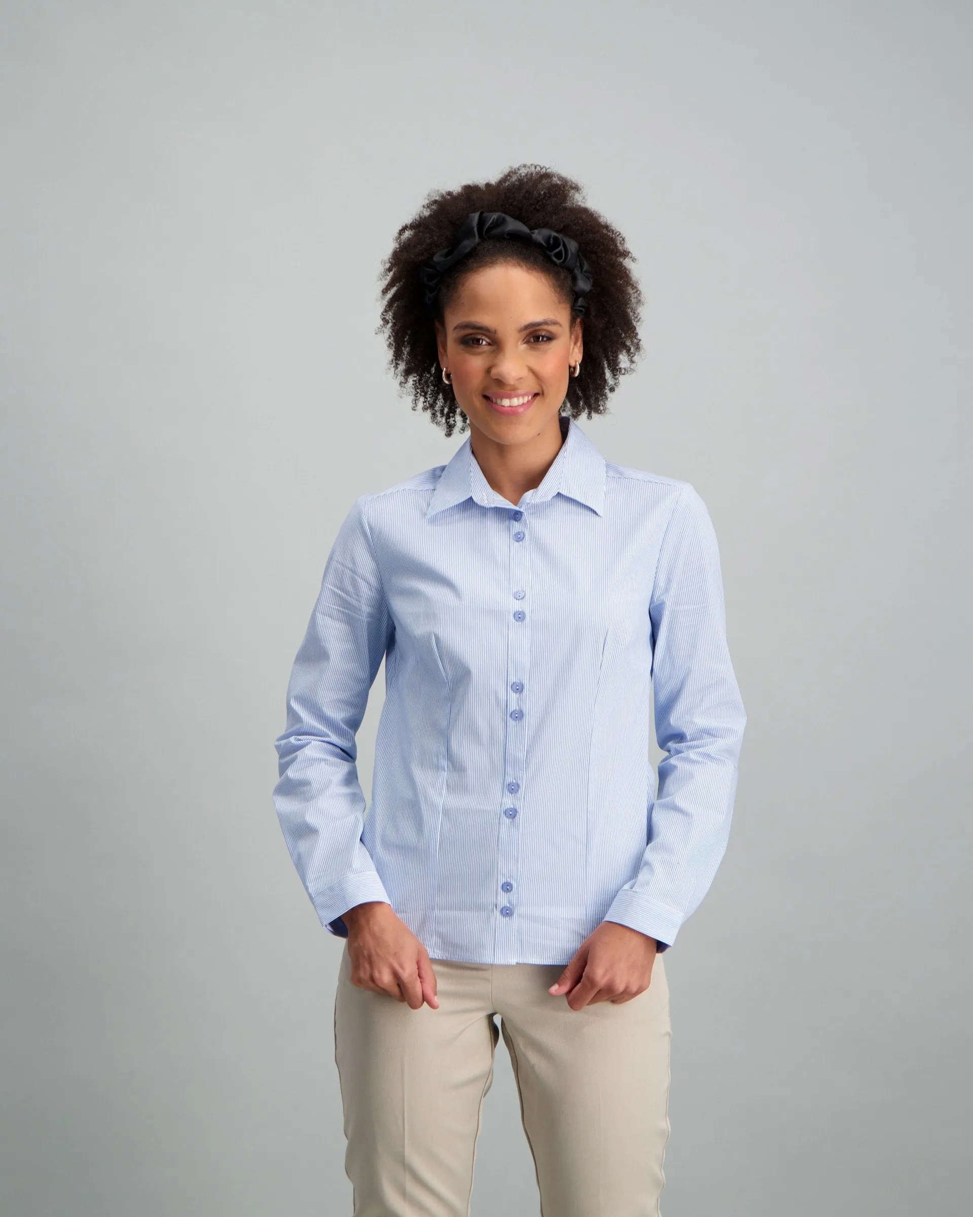 Ladies-Long Sleeve Cotton Shirt