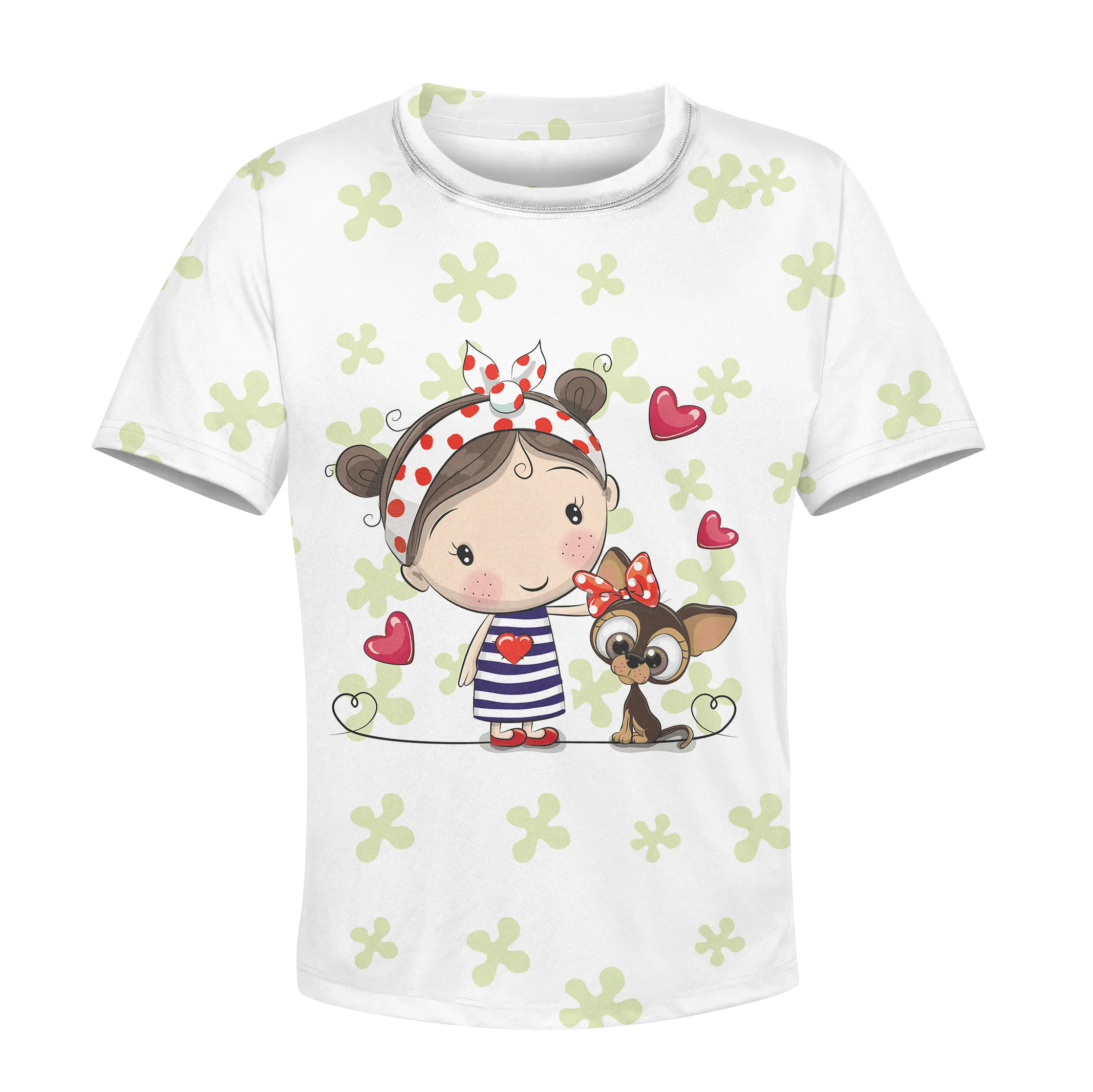 Little Girl And Her Friend Dog Custom Cosplay Kid Hoodie