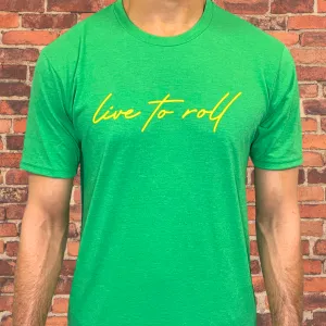 Live To Roll - Kelly Green with Yellow