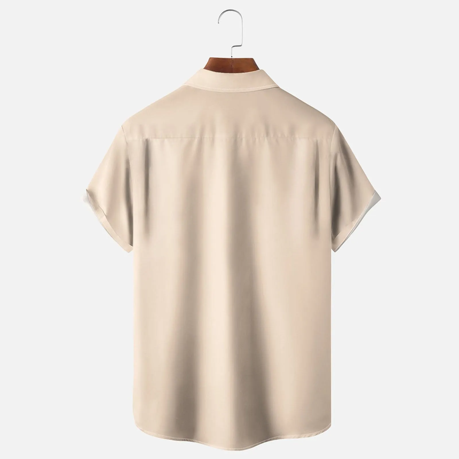 Lobster Violin Button Pocket Short Sleeve Shirt
