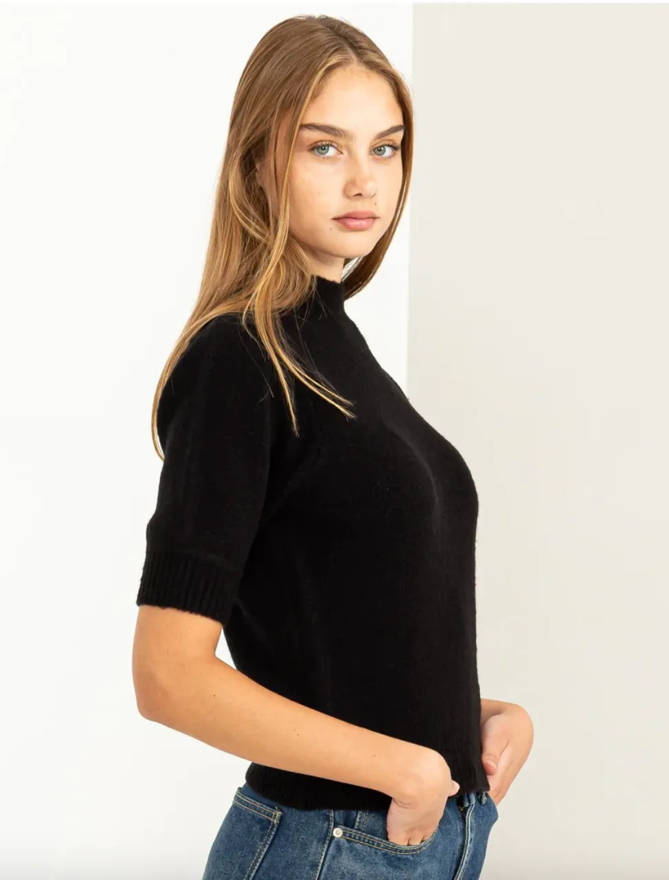 Lovely Embrace Puff Sleeve Sweater Top