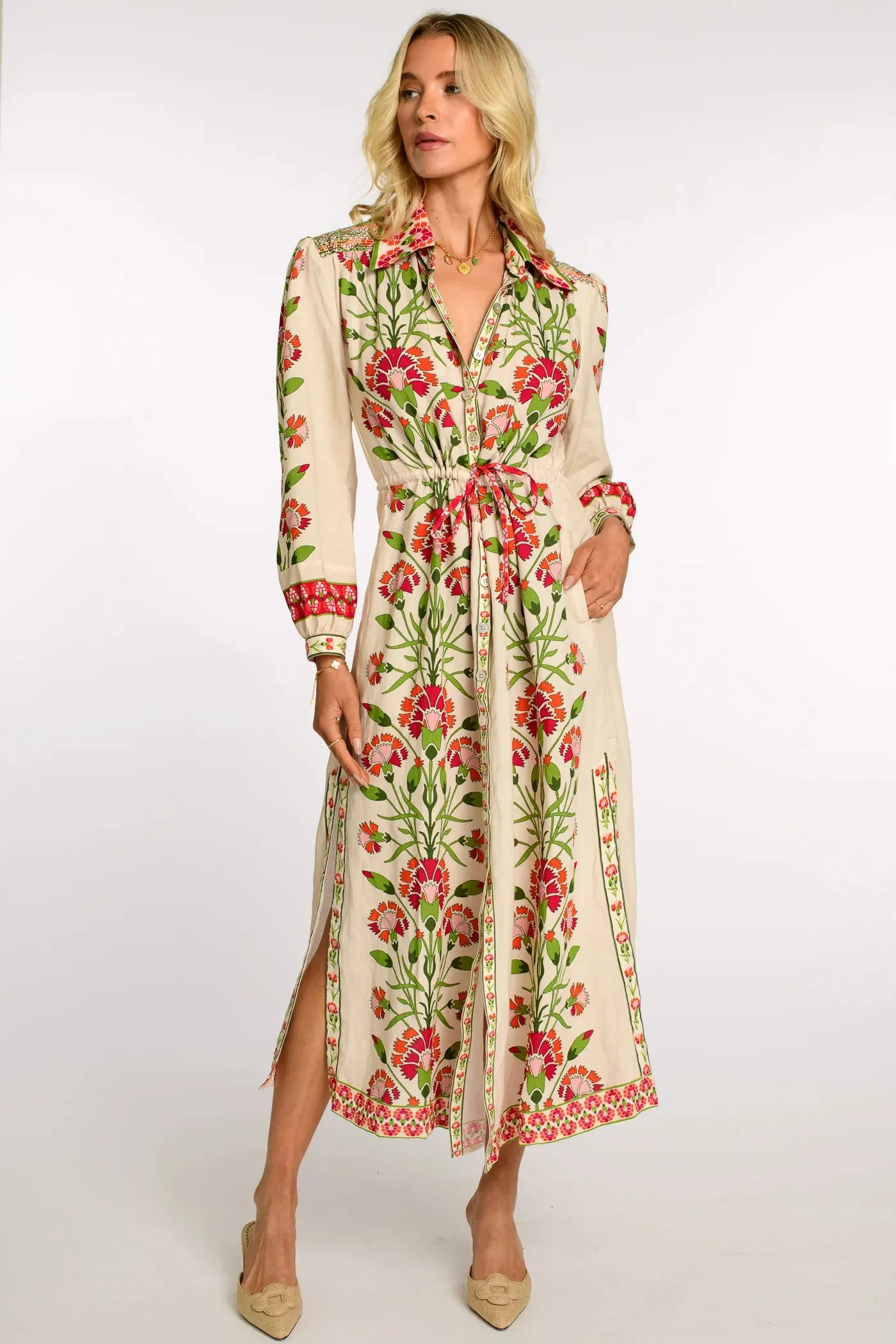 Lucia Dress - Indian Flower Ivory
