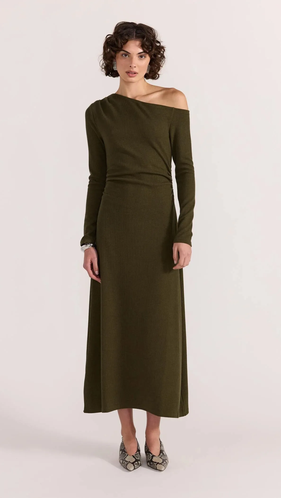 Mason Midi Dress Khaki