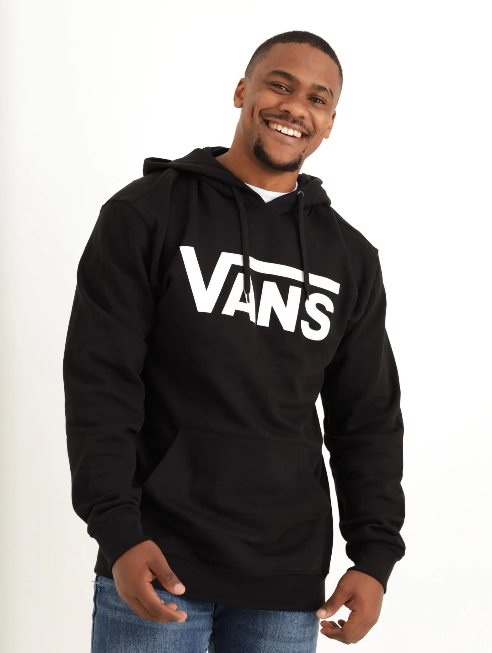 Men's Classic Hooded Pullover - Black