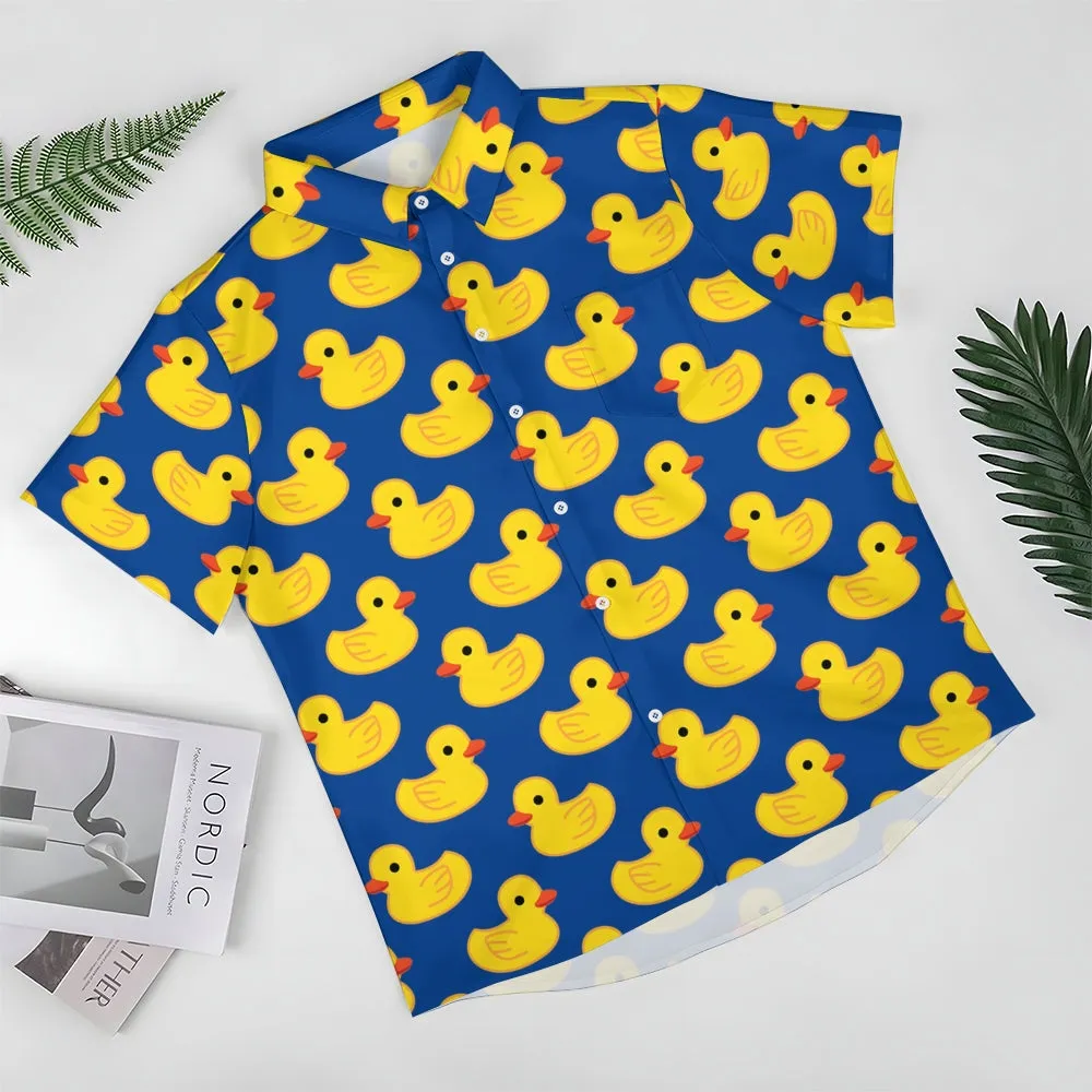Men's Duck Tropical Print Hawaiian Shirt 2406000687
