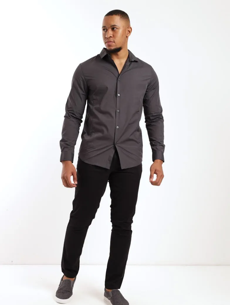 Men's Easy Care Shirt - Charcoal