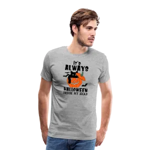 Men's 'It's Always Halloween Inside My Head' Premium Tee: A Year-Round Spook Fest for True Halloween Lovers