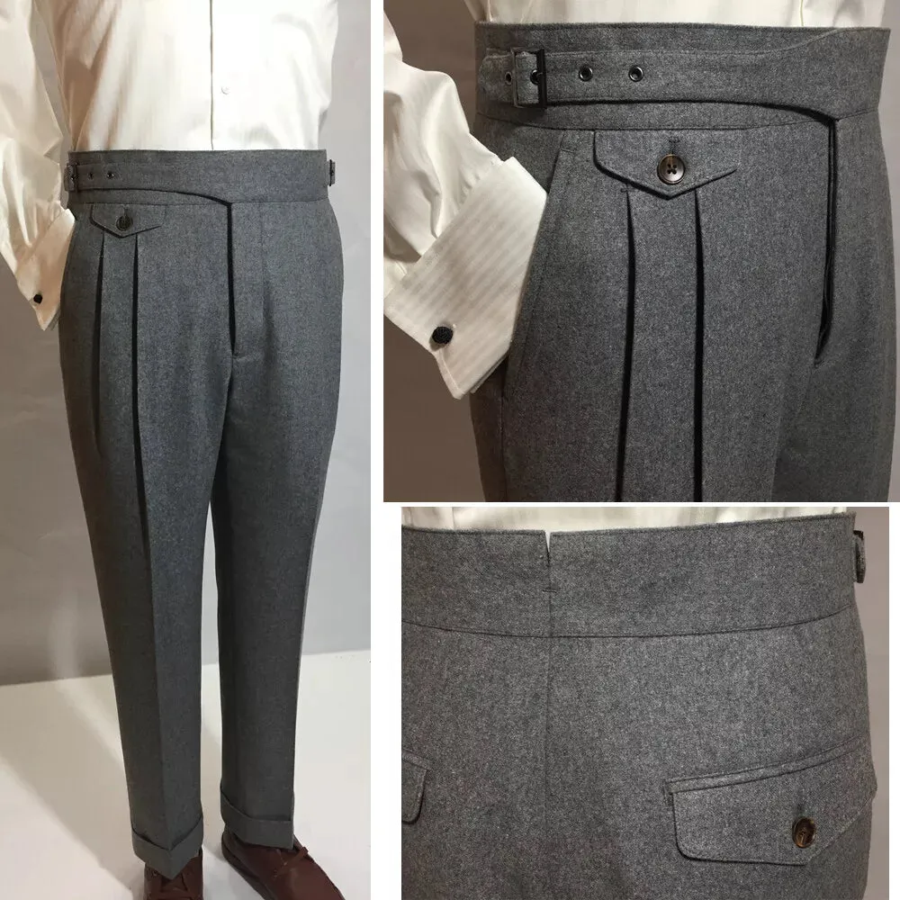Men's Stylish Pleated Pants | Size Pocket