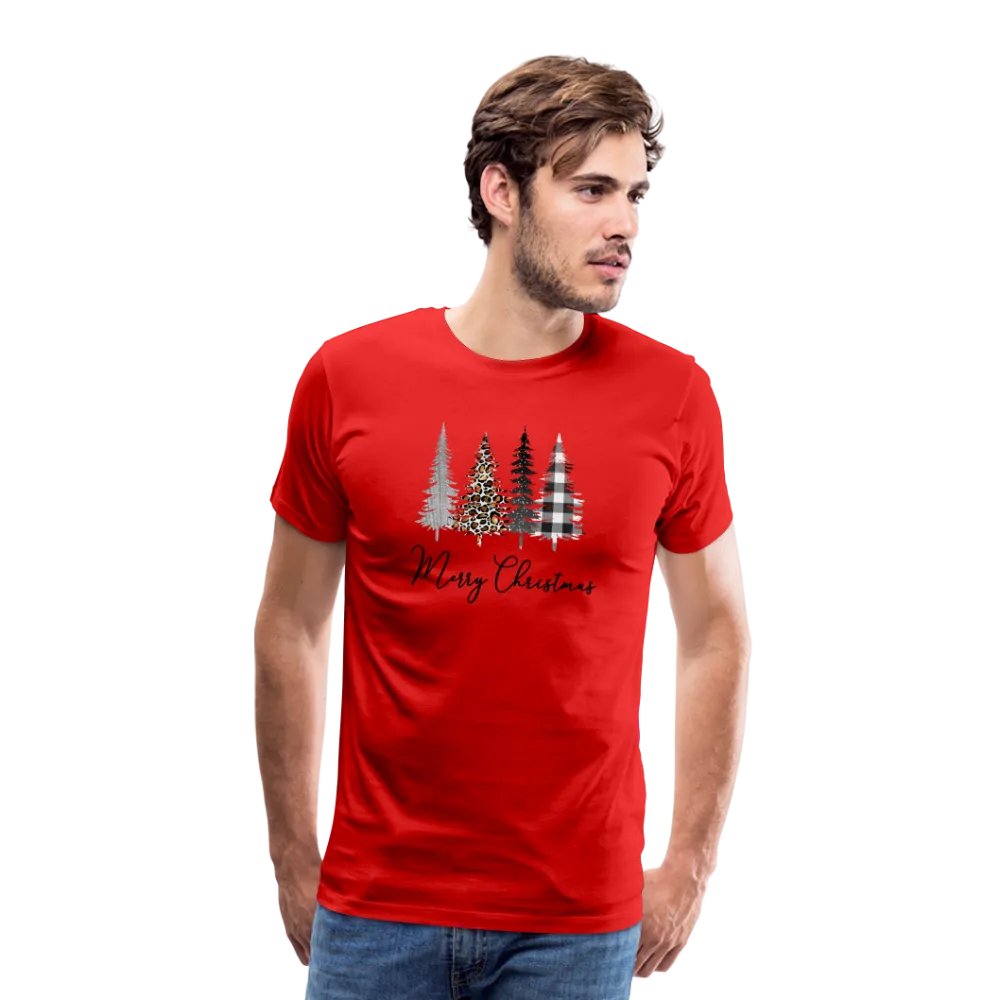 Merry Christmas Trees Men's Premium T-Shirt (CK5001)