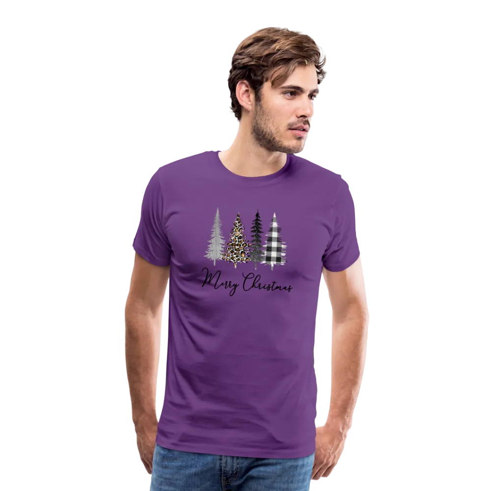 Merry Christmas Trees Men's Premium T-Shirt (CK5001)