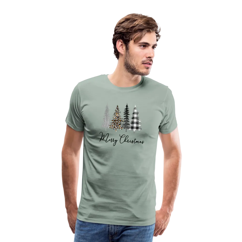 Merry Christmas Trees Men's Premium T-Shirt (CK5001)