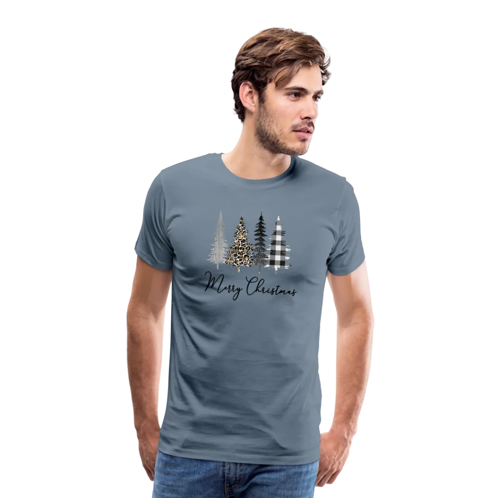 Merry Christmas Trees Men's Premium T-Shirt (CK5001)