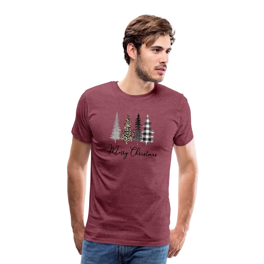 Merry Christmas Trees Men's Premium T-Shirt (CK5001)