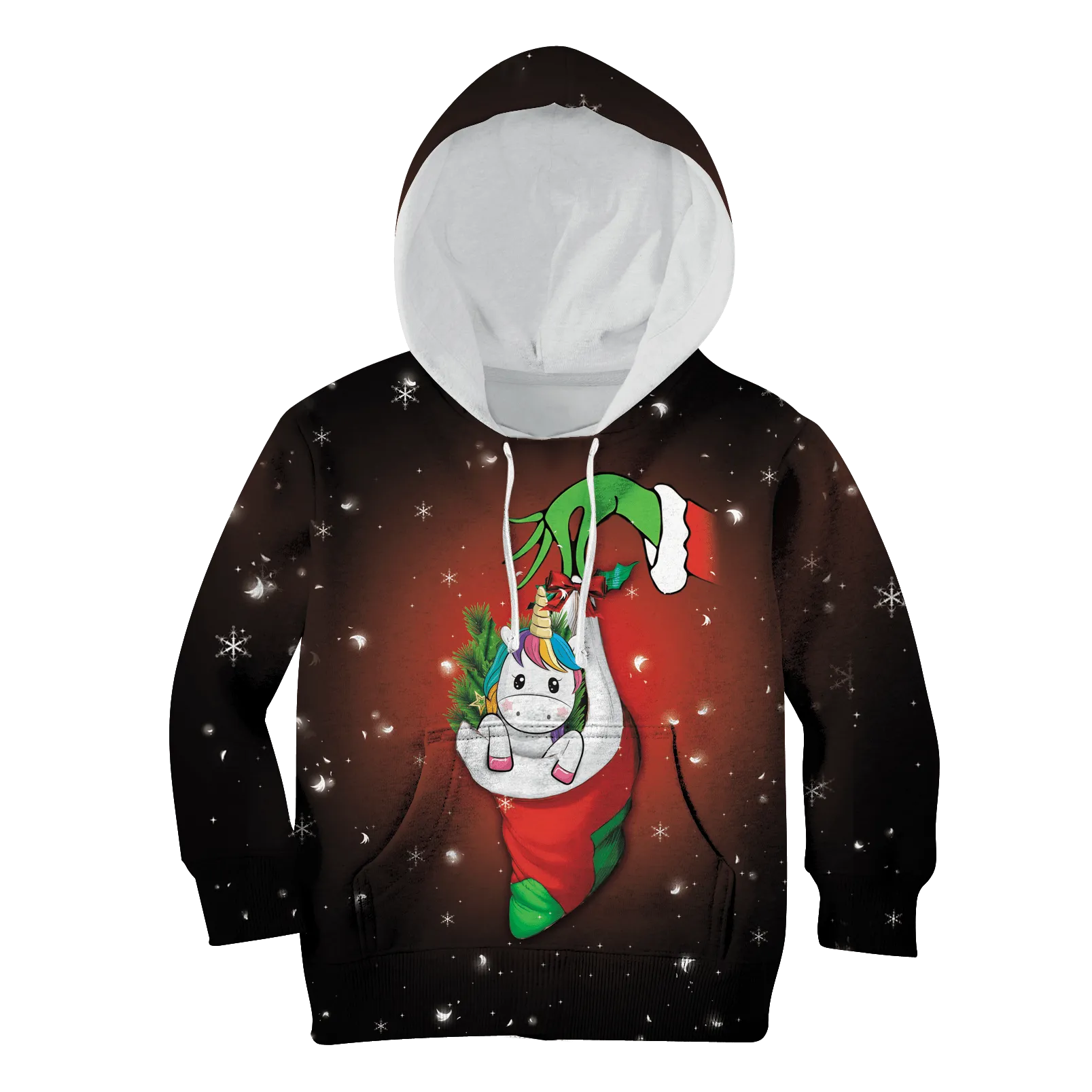 Merry Christmas Unicorn Kid Custom Cosplay Hoodies Apparel