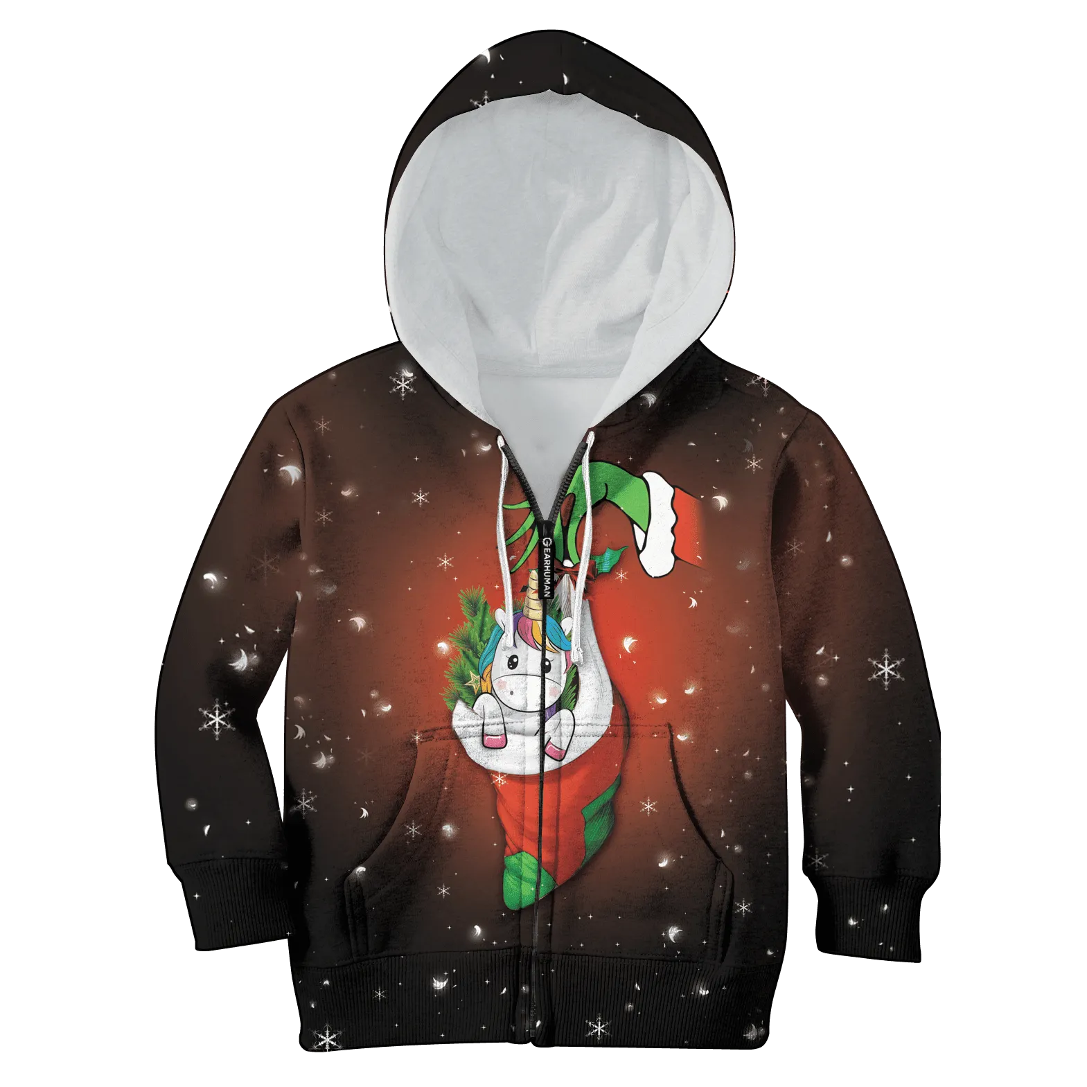 Merry Christmas Unicorn Kid Custom Cosplay Hoodies Apparel