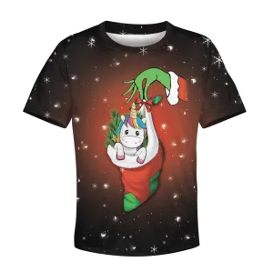 Merry Christmas Unicorn Kid Custom Cosplay Hoodies Apparel