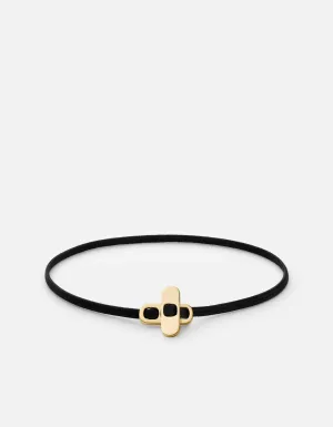 Metric 2.5mm Rope Bracelet, Gold Vermeil/Black