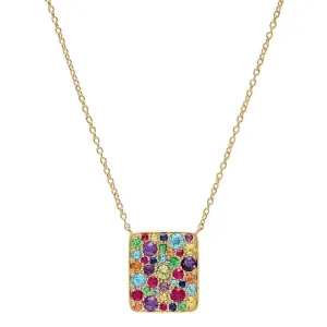 Multi Colored Cluster Necklace