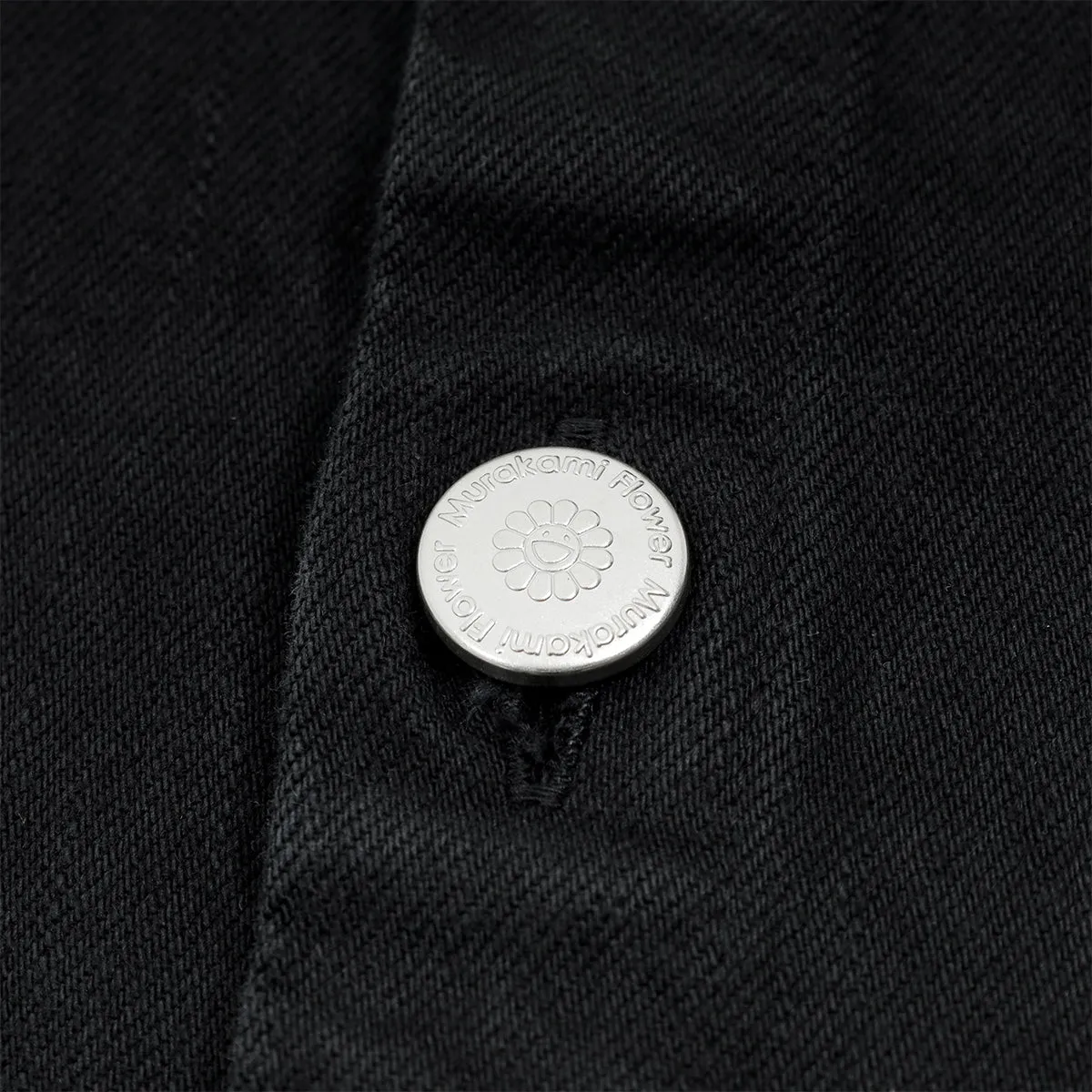 Murakami Flowers Embroidery Patch Cotton Shirts