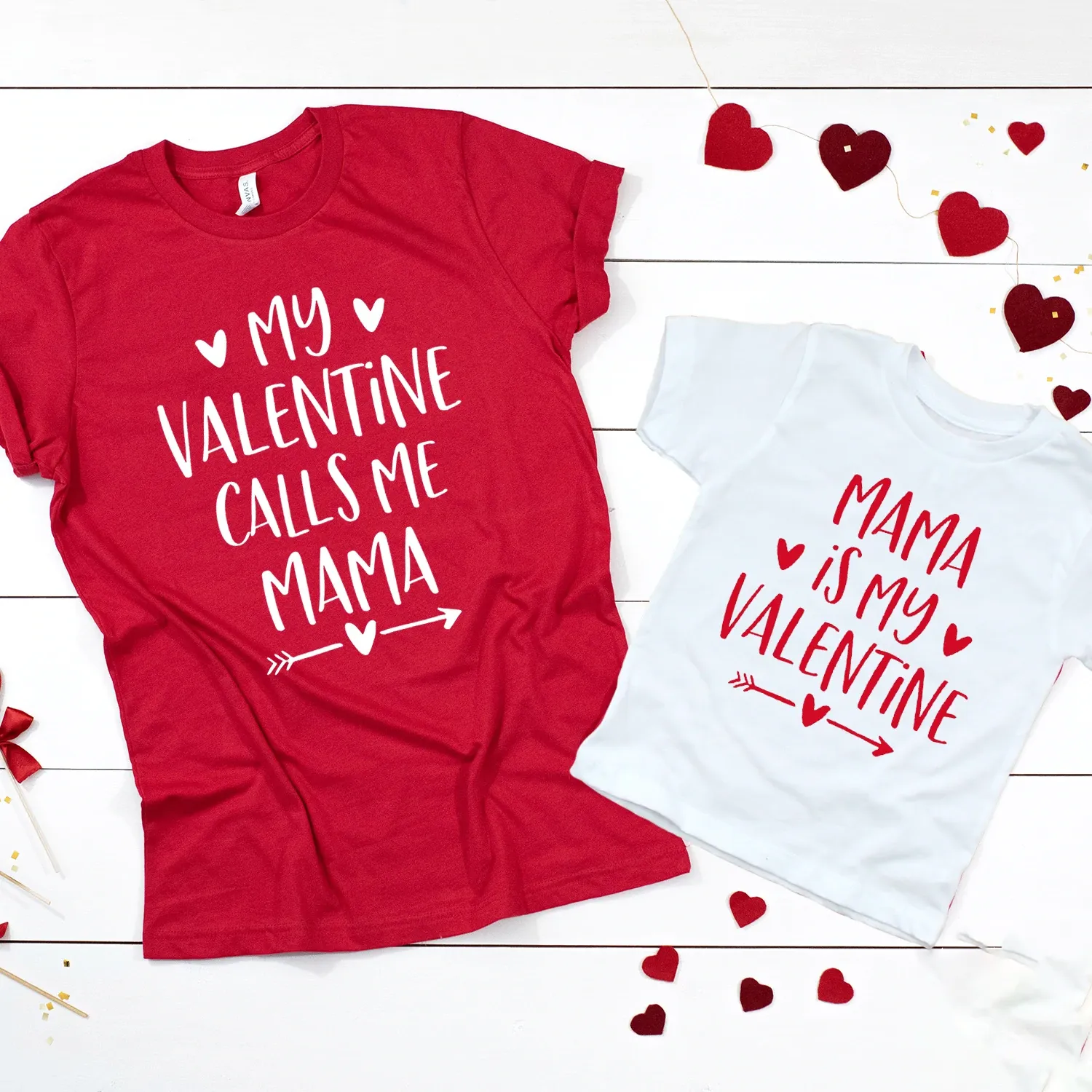 My Mama is my Valentine Twinning T-Shirts
