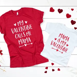 My Mama is my Valentine Twinning T-Shirts