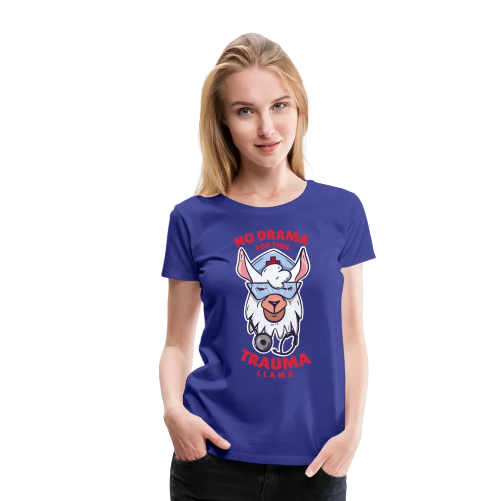 No Drama Trauma Llama Women’s Premium T-Shirt