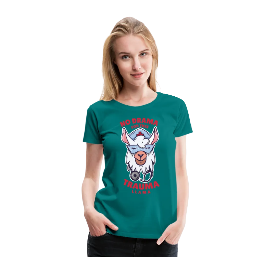 No Drama Trauma Llama Women’s Premium T-Shirt