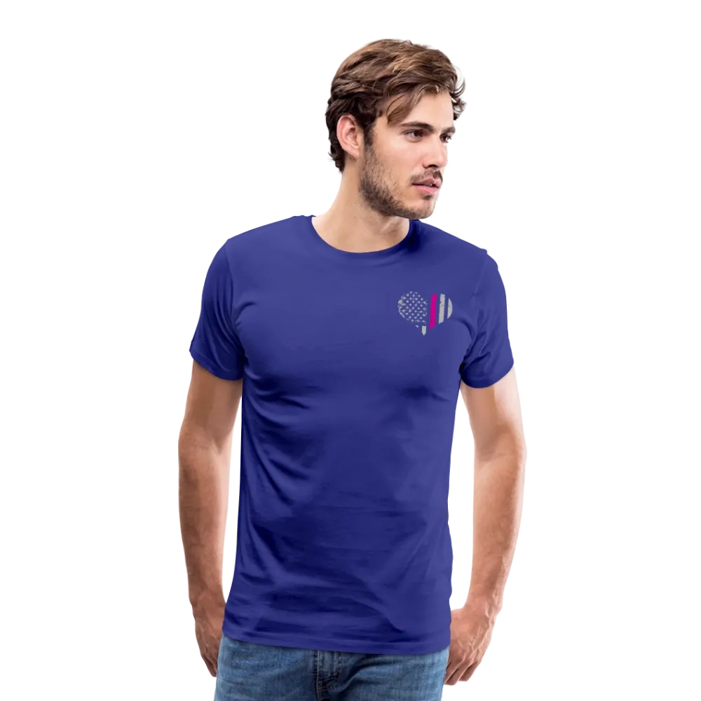 Nurse Flag - Heart Flag Front Men's Premium T-Shirt (CK1818) Updated