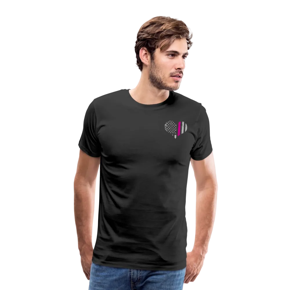 Nurse Flag - Heart Flag Front Men's Premium T-Shirt (CK1818) Updated