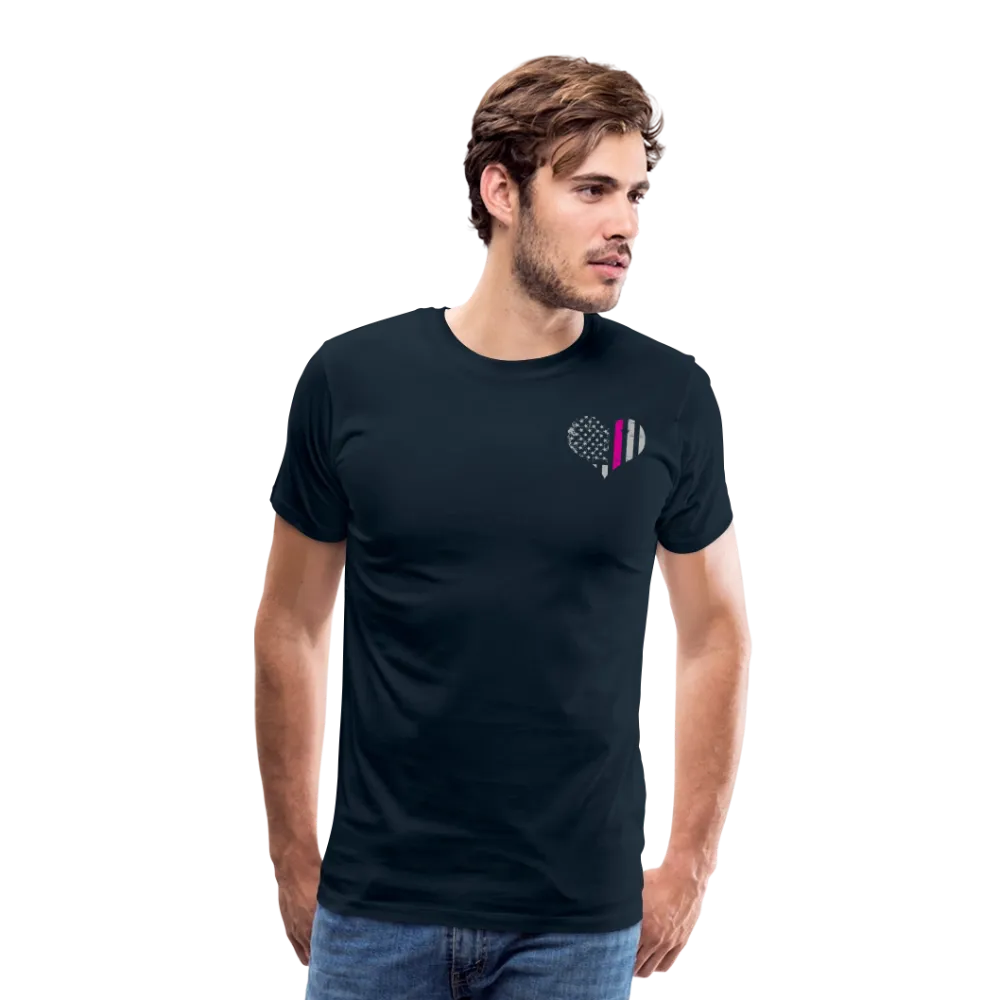 Nurse Flag - Heart Flag Front Men's Premium T-Shirt (CK1818) Updated
