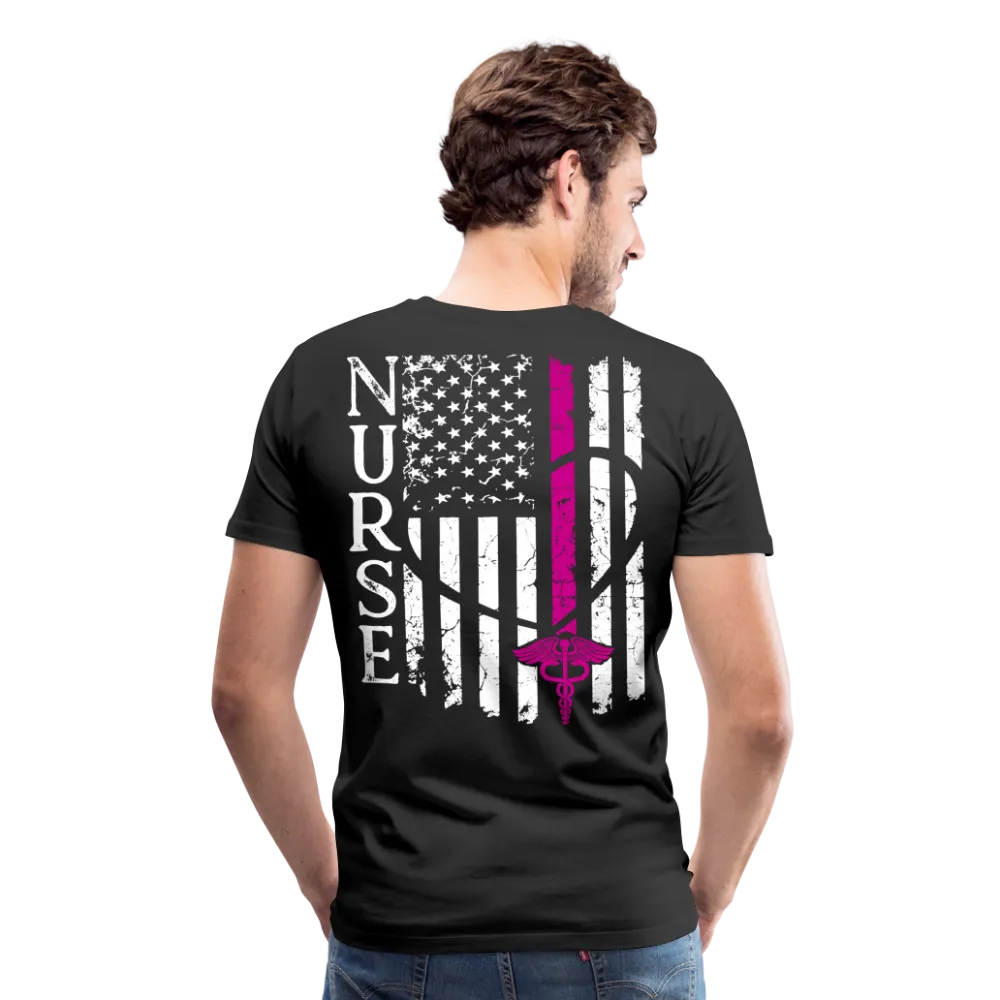 Nurse Flag Men's Premium T-Shirt (CK3903) 