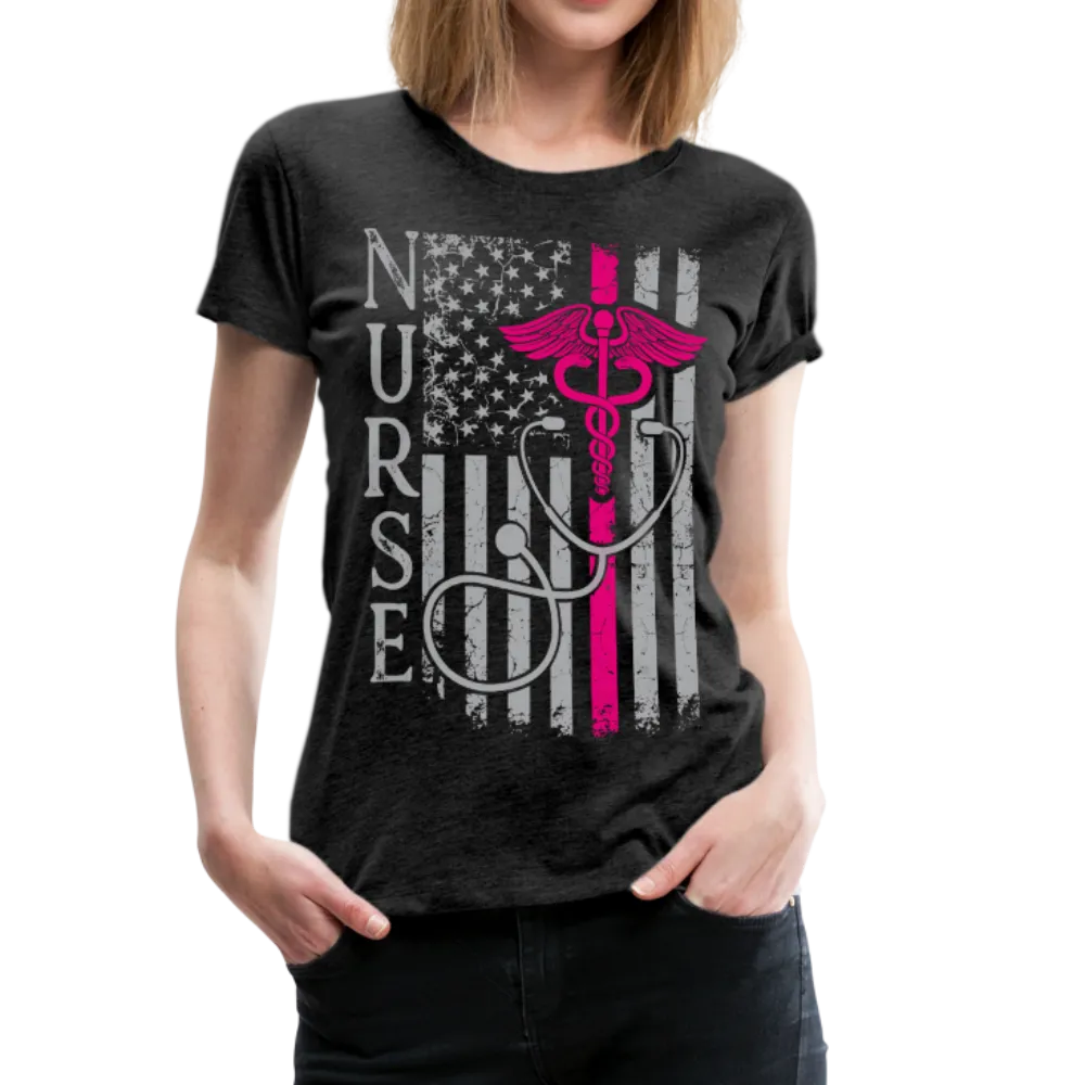 Nurse Flag Women’s Premium T-Shirt (CK1643W)