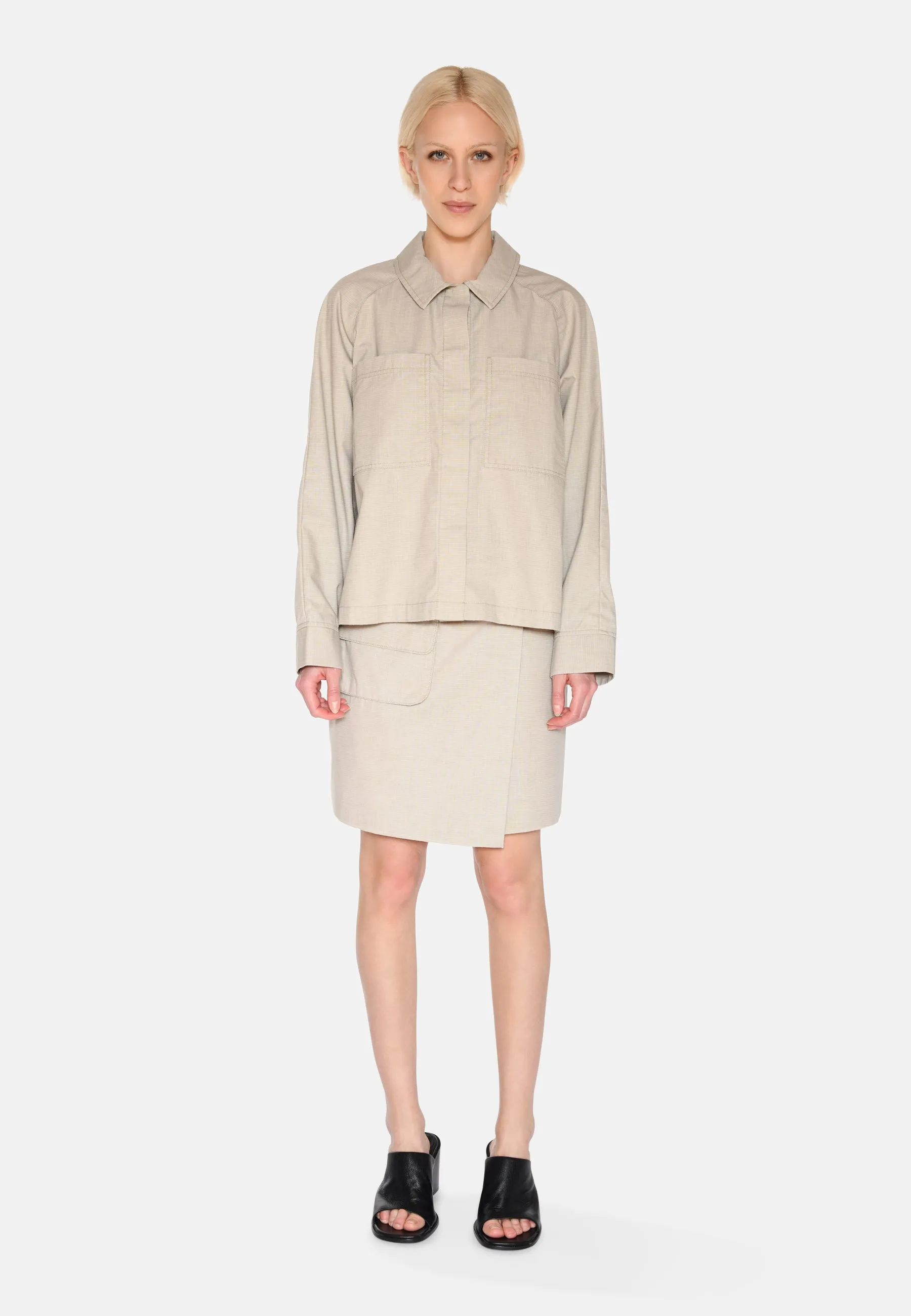 Olena overshirt 4140 - Brown Rice